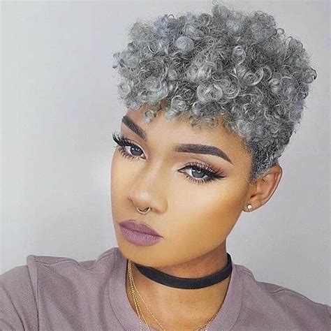 african american grey hairstyles|tapered short gray afro hairstyles.